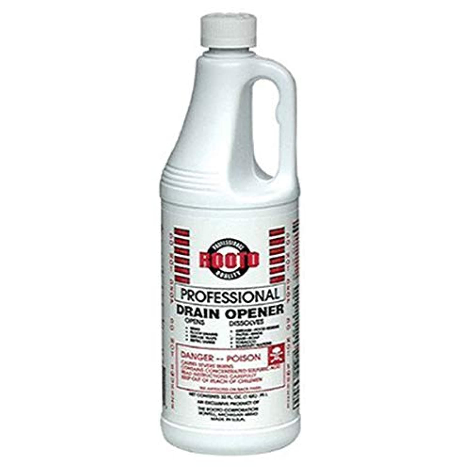 Rooto Professional Drain Opener|Deep Penetration|Opens Drains|Dissolves Grease and Residues from Septic Tanks,Bathrooms,Toilets,Kitchen Pipes|Easy