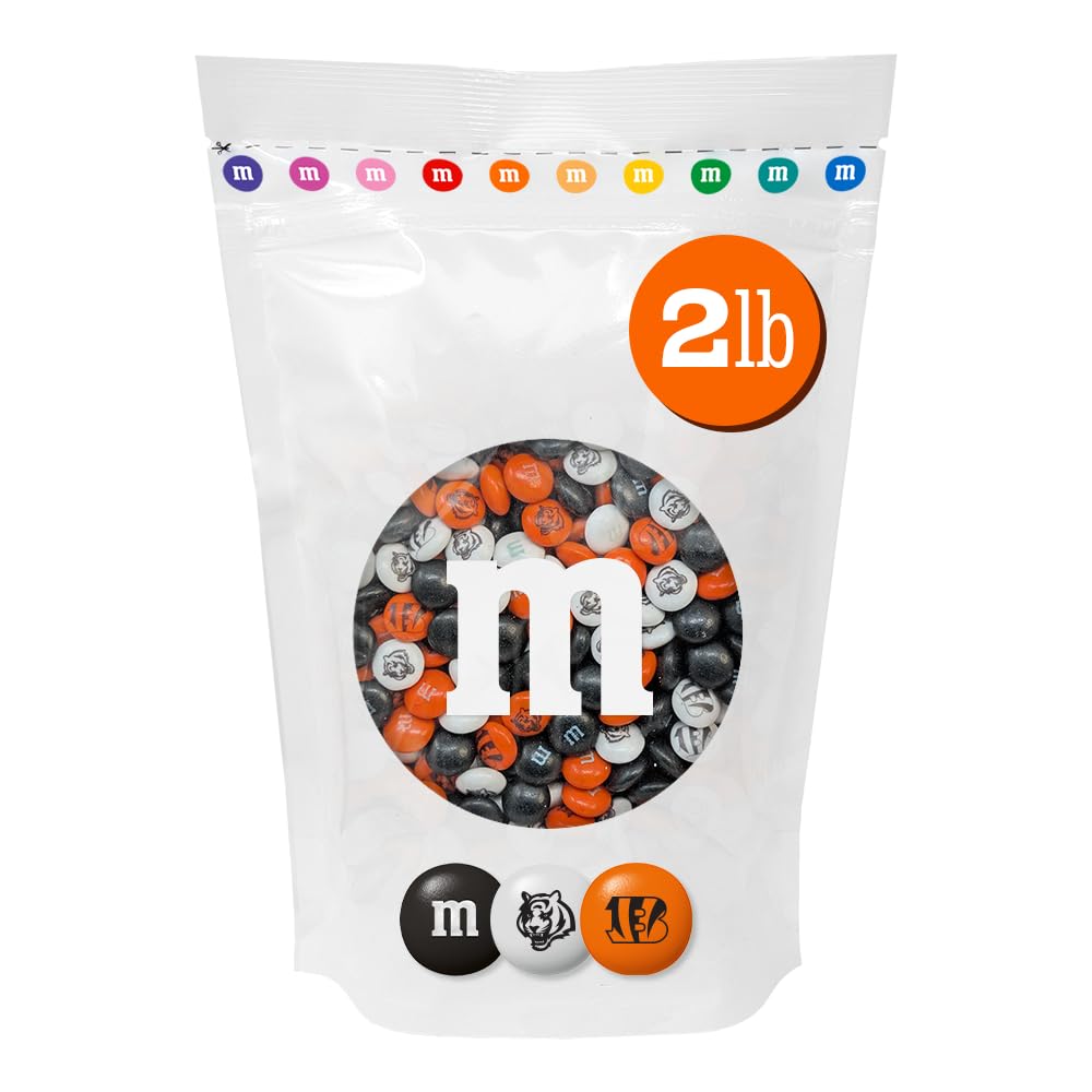 M&M'S NFL Cincinnati Bengals Milk Chocolate, 2 lb Bulk Bag