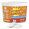 Nature Clean Stink Bombs Laundry Odor Eliminator Pods for Clothes, Removes Pet, Sweat, Grease, Mildew & Sports Odors, Laundry Deodorizer for Home Use