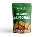 Food to Live - Organic Imported Raw Almonds, 4 Pounds Non-GMO, Whole, Raw, No Shell, Unpasteurized, Unsalted, Vegan, Kosher, Bulk.