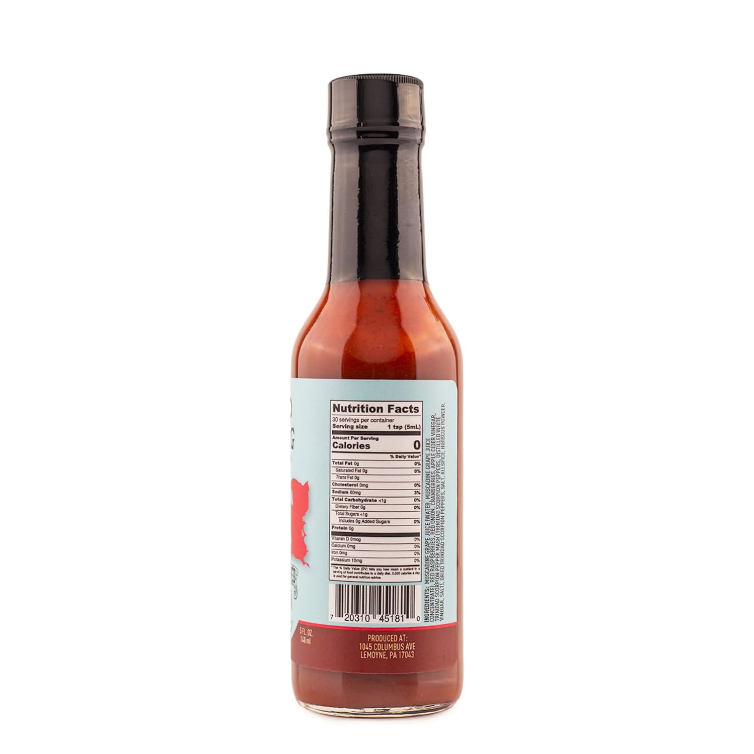 Red Flag By Black Eyed Susan Spice Co., Firey Hot Sauce With Flavors of Trinadad Scorpion Pepper Mash, Hibiscus Powder & Apple Cider Vinegar, Made