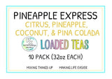 RxNutrition 2go Loaded Energy Tea (10 pack bulk, Pineapple Express)