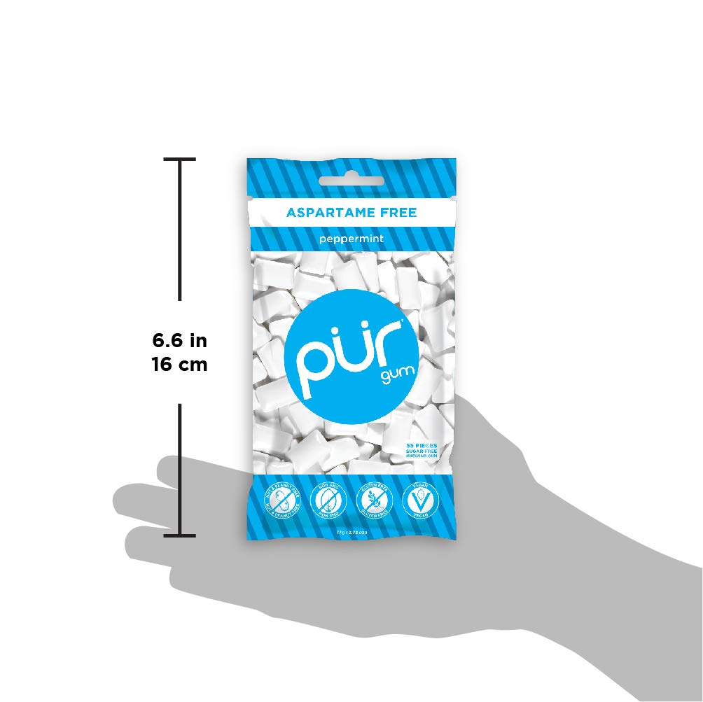 Pur Gum, Peppermint, 2.72-Ounce, 2 Pack