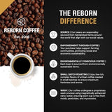 Reborn Coffee Specialty Whole Bean Coffee, Light-Medium Roast, 12 Ounce, Ethiopia Abana Estate Ginjo, Notes of Citrus Blossom, Honeysuckle