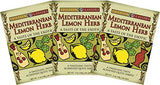 Fusion Flavors Olive Oil Dipping Spices (Mediterranean Lemon Herb 3 Pack)