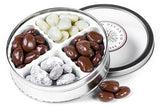 Four Chocolate Pecan Gift Tin | 1 Lb | Millican Pecan since 1888 | San Saba, Texas
