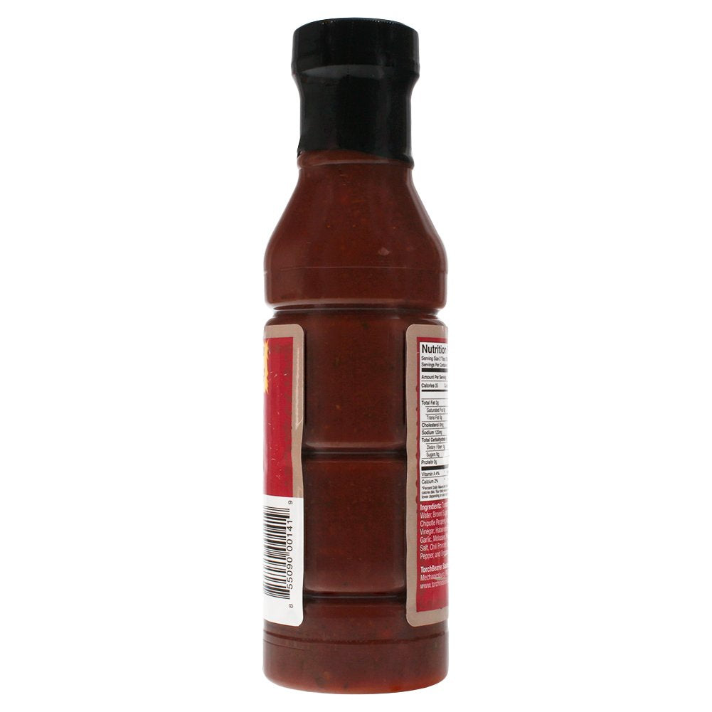 Torchbearer Sauces Chipotle BBQ Sauce, 12 ounces - Spicy - All Natural, Extract-Free, Made in USA