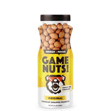 GAME NUTS Original Crunchy Roasted Peanuts, Baked Not Fried, Vegan Snack, Protein-Packed Energy Boost, Guilt-Free Crunch, 14.1oz Jar (6-Pack)