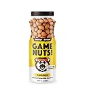 GAME NUTS Original Crunchy Roasted Peanuts, Baked Not Fried, Vegan Snack, Protein-Packed Energy Boost, Guilt-Free Crunch, 14.1oz Jar (6-Pack)