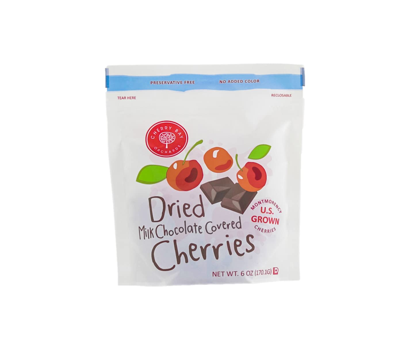 Milk Chocolate Covered Dried Cherries (Case of 12 - 6oz bags)