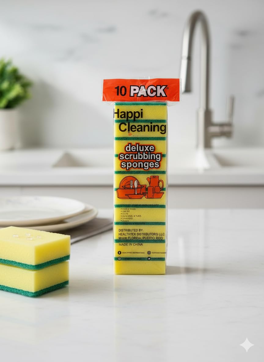 Multi-Purpose Heavy-Duty Scrubbing Sponge