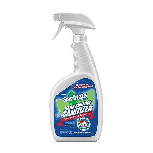 BioSafe Systems SaniDate Ready to Use, 32 oz Spray, Hard Surface Sanitizer, EPA Registered, White (2018-32)