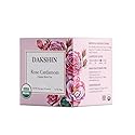 DAKSHIN Organic Rose Cardamom Tea Bags | Black Tea with Rose Petals, Ginger Root & Cloves | Naturally Warming & Comforting | USDA Organic | 16 Tea