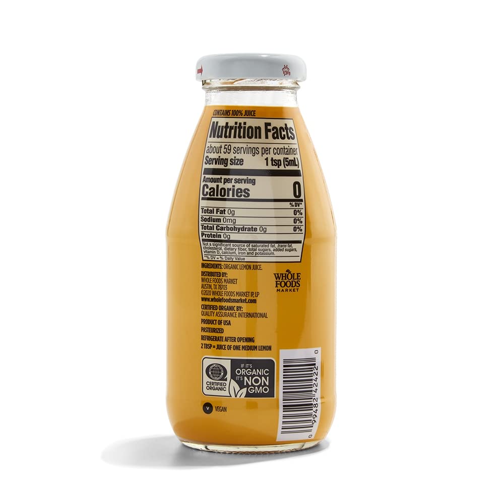 365 by Whole Foods Market, Organic Lemon Juice, 10 Fl Oz