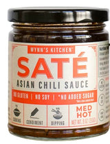 Wynn’s Kitchen Saté Asian Chili Sauce | Spicy Dipping & Cooking Sauce | Sugar-Free, Keto, Paleo, Gluten-Free, Soy-Free, No MSG, Non-GMO | For Noodles