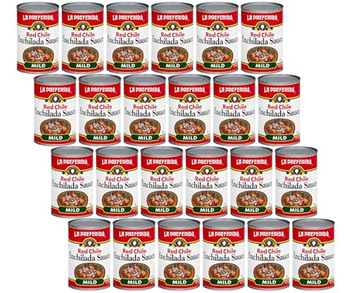 La Preferida Red Enchilada Sauce, Mild (Authentic Mexican Sauce for Enchiladas, Burritos, Tacos & Classic Mexican Meals) - No MSG or Artificial