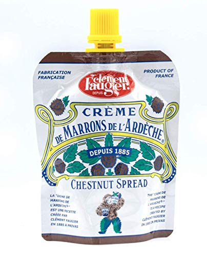 Clement Faugier Chestnut Spread From France 3oz (Pack of 4) Chestnut Jam Pouch | Creme De Marron Chestnut Puree | Chestnut Paste French | Gourmet