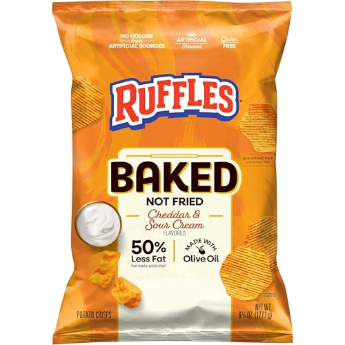 Baked Oven Baked Ruffles Cheddar Sour Cream, 6.25 Ounce