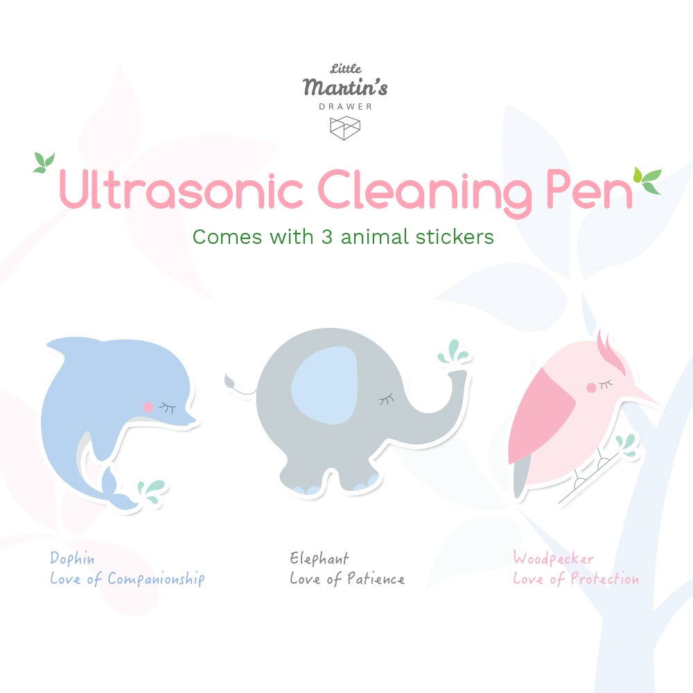 Little Martin’s Drawer Ultrasound Cleaning Pen - Handy Portable Handheld Stain Removal Fighter Washing Machine - Laundry Cleaning at Office Home
