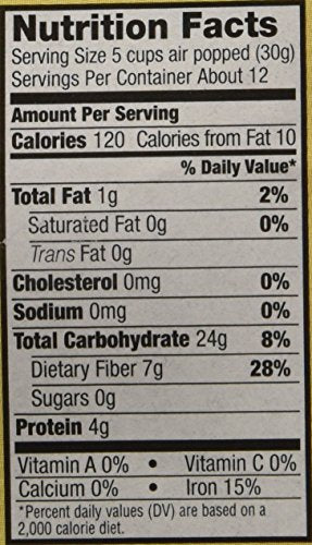 Fireworks Organic Popcorn Kernels - Red River Valley Gourmet Heirloom - 6 Bottles (15 oz Each) - For Popcorn Makers, Stovetop, or Air Popper