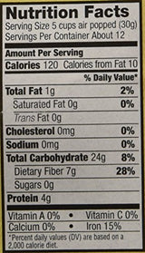 Fireworks Organic Popcorn Kernels - Red River Valley Gourmet Heirloom - 6 Bottles (15 oz Each) - For Popcorn Makers, Stovetop, or Air Popper
