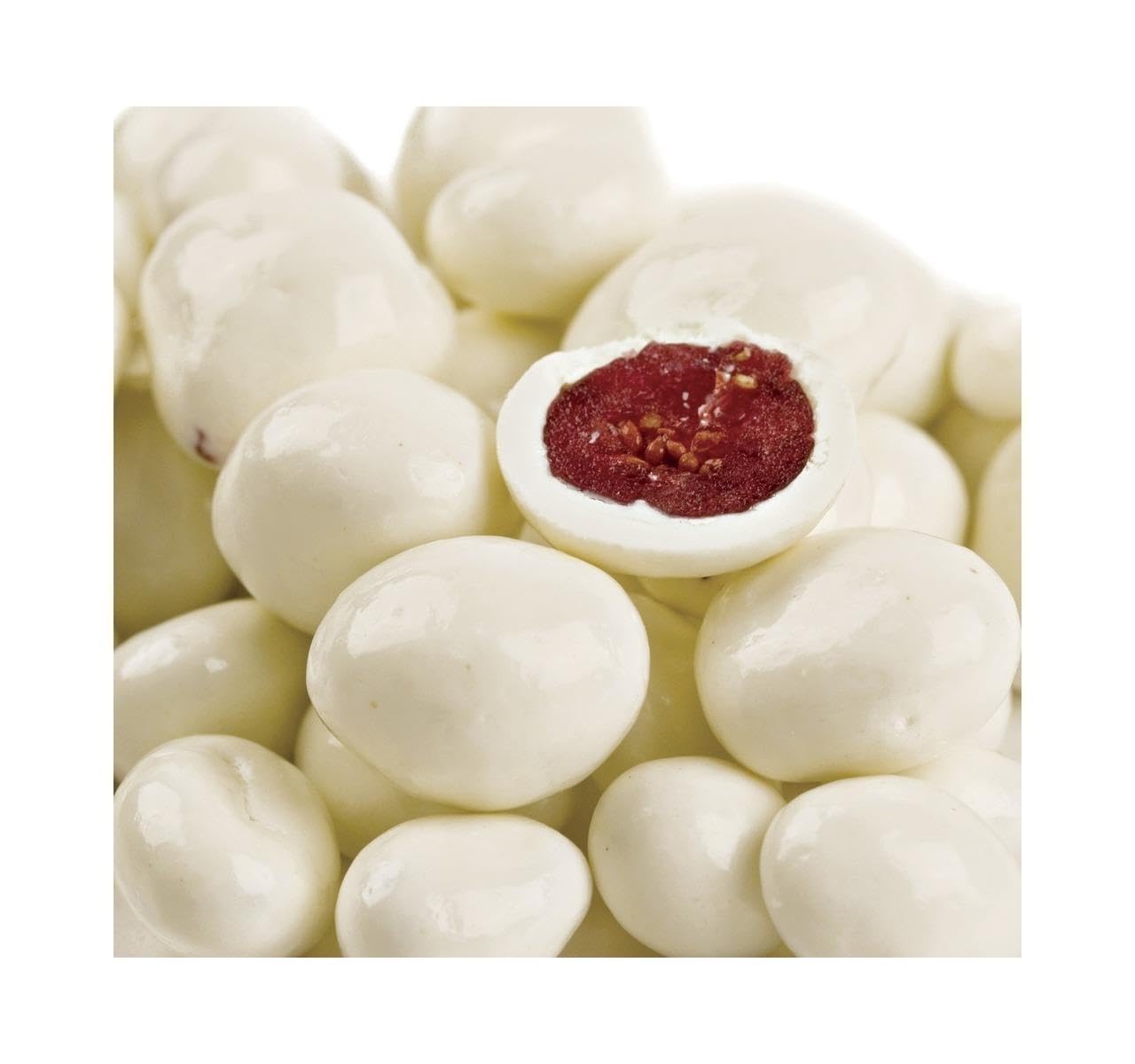 Yogurt Coated Cranberries- 1 lb of Fresh Gourmet Sweet Creamy Chewy Covered Dipped Cranberries