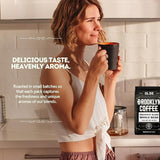 BROOKLYN COFFEE Whole Bean, Breakfast Blend Light Medium Roast (5lb) Delicate, Smooth, Low Acidity - Fresh Bulk Coffee Beans Roasted Weekly in NYC