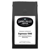 Carmel Valley Coffee Roasting Espresso 1940 - Organic Medium Roast, Africa, Central & South America - Notes of Dried Berries, Toasted Nuts & Baker’s