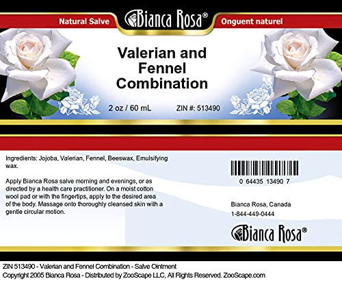 Bianca Rosa Valerian and Fennel Combination - Salve Ointment (2 oz, ZIN: 513490) - 3 Pack