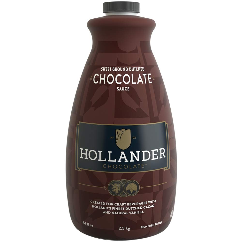 Dutched Chocolate Café Sauce™ by Hollander Chocolate Co. | 64 Fl Oz | NO Pump Included