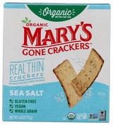 Marys Gone Crackers Organic Sea Salt Real Thin Crackers,