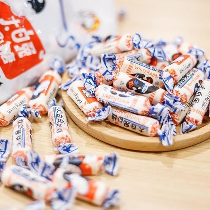 White Rabbit Toffee Childhood Tastes Toffee Small Gifts Snacks Shanghai Specialties White Rabbit Creamy Candy 17.7 Oz(500 Gram) (1.1 Pound (Pack