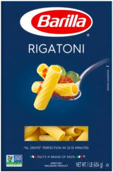 Barilla Pasta, Penne, Rigatoni, Cellentani, and Farfalle, 16 Ounce (Pack of 4) - with Make Your Day Mini Bamboo Spatula