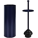 Toilet Plunger with Holder for Bathroom - Deep Cleaning - Heavy Duty - Strong Efficient Suction Cup - Household Essentials - Household Supplies, Matte