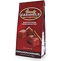 J Morgan Confections Heavenly Caramel | Cinnamon Flavor | 4.7 oz Bag, 4-Pack | Gourmet Soft and Chewy Butter Caramel Candies | Hand-Crafted Golden