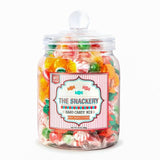 Candy Jar Filled With Your Favorite Hard Candy Mix | Individually Wrapped Nostalgic Old Fashioned Assortment | Strawberry Filled, Sour Balls