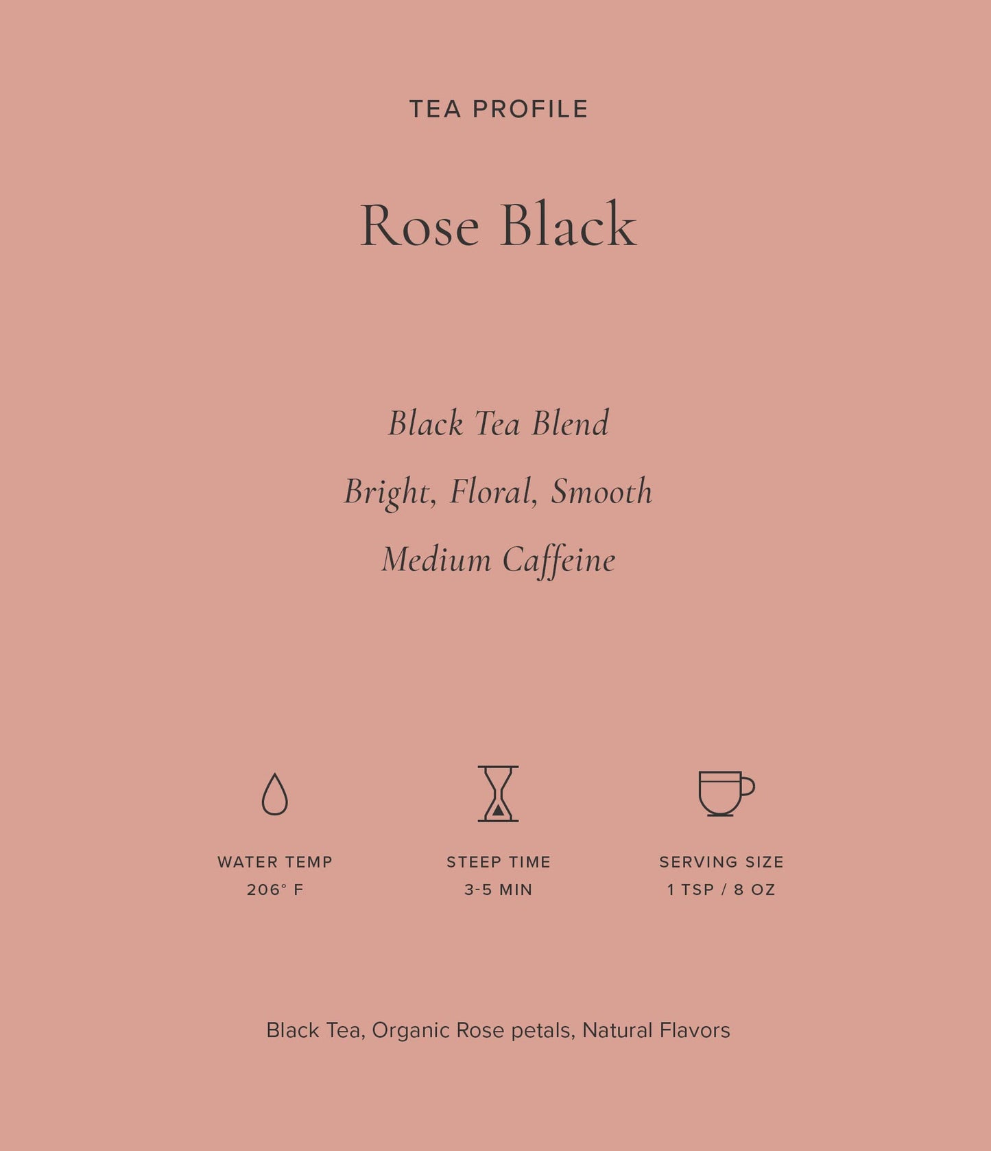 Art of Tea | Rose Black | 50 Count Pyramid Tea Bag Sachets