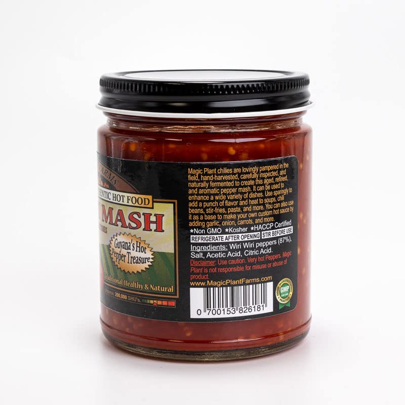 Wiri Wiri Chili Pepper Mash (Hot Cherry Bomb) by Magic Plant - Explore Exotic South American Flavors - Medium Heat Tasty Fruity Flavor - Make