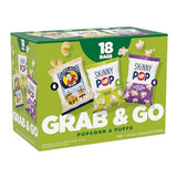 SkinnyPop Popcorn & Puffs Variety Variety Pack, SkinnyPop Original and Kettle Corn, and Pirate's Booty, Gluten-Free, Individually Sized Snack Bags