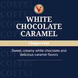 Victor Allen's Coffee White Chocolate Caramel Flavored Cappuccino, 42 Count, Single Serve Cups for Keurig K-Cup Brewers