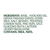 Mantova Basil Pesto with Avocado Oil, 6.7 oz (Pack of 1), combines fresh basil pesto with the velvety richness of avocado oil for a smooth, buttery
