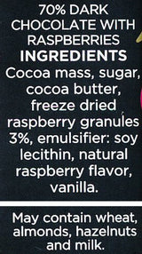 Divine Dark Chocolate with Raspberry 100g