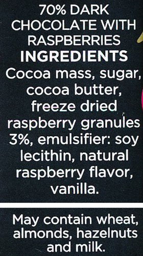 Divine Dark Chocolate with Raspberry 100g - Pack of 6