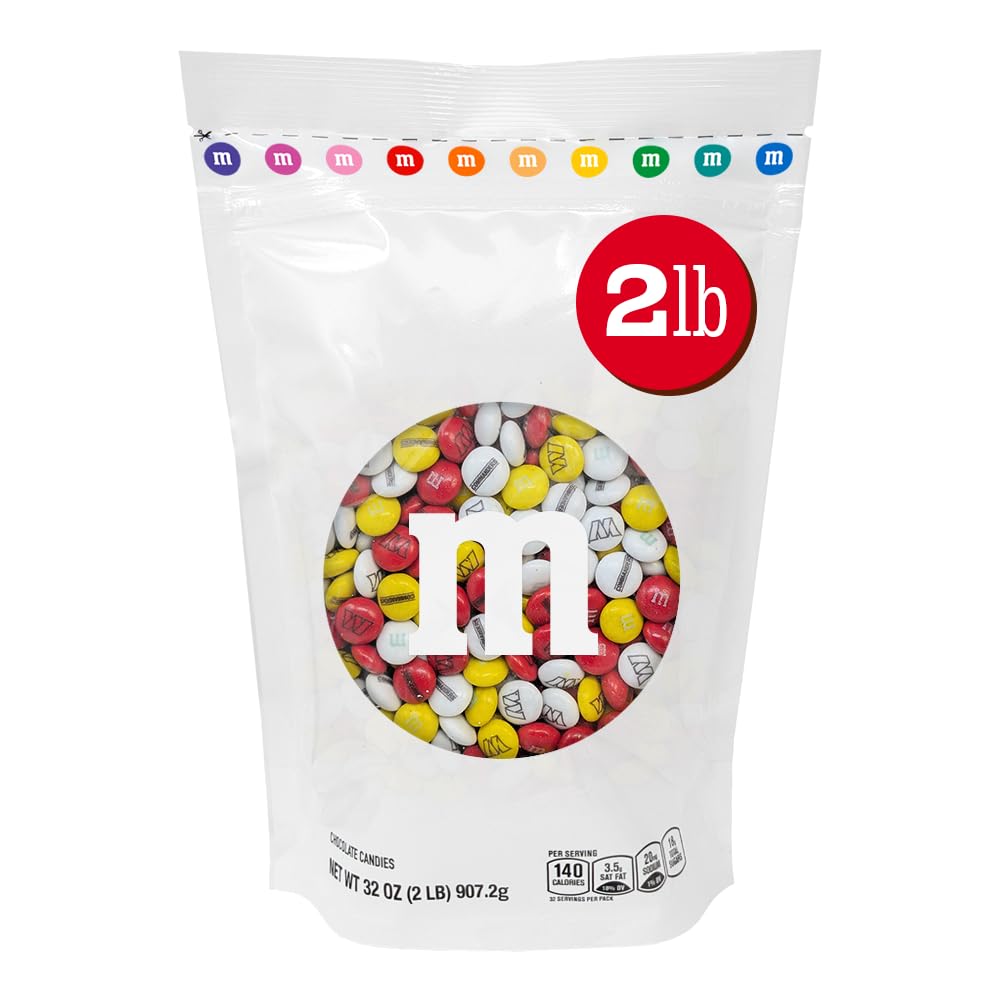 M&M'S NFL Washington Commanders Milk Chocolate, 2 lb Bulk Bag