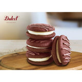 Dulcet Gift Baskets Chocolate and Red Velvet Whoopie Pie Tin Assortment, Cookie and Cream Snacks for a Holidays, Birthday, Sympathy, Get Well