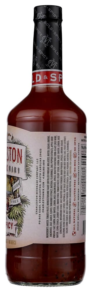 Charleston Mix, Cocktail Mix Bloody Mary Bold And Spicy, 32 Fl Oz - PACK OF 2