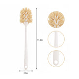 MI BRUSHAX Plastic Bottle Brush with Tapered Ponytail Head - Soft Non-Scratch Brush for Glassware, Vases and Decanters