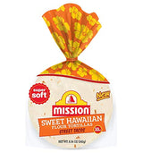 Mission Street Tacos Sweet Hawaiian Flour Tortillas, 8.54 oz 10 Count - 2 Pack