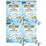Twinings Pure Camomile Herbal Tea K-Cup Pods for Keurig, Naturally Caffeine-Free, Made with Pure Camomile Blossoms, 24 Count (Pack of 4), Enjoy Hot or