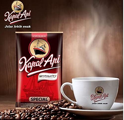 Kapal Api Special Kopi Bubuk 160g Special Powder Coffee is Made from Selected Coffee Beans to Produce Coffee That Smells Better and Tastes Better.
